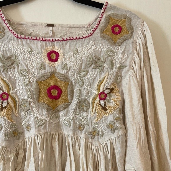 Free People Embroidered Blouse - Picture 2 of 3
